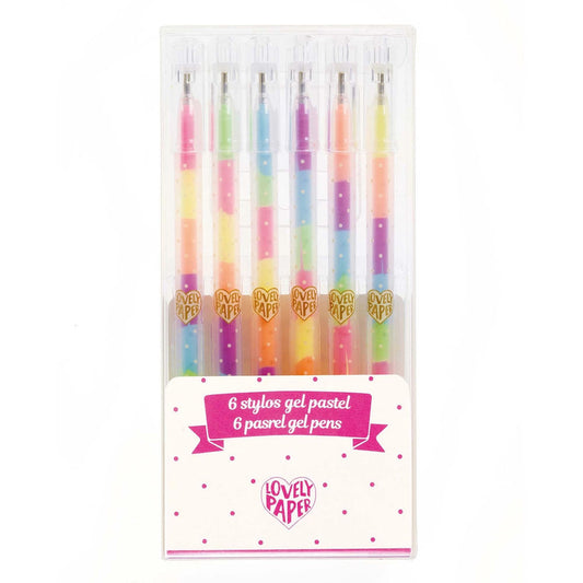 Djeco 6 stylos gel pastel