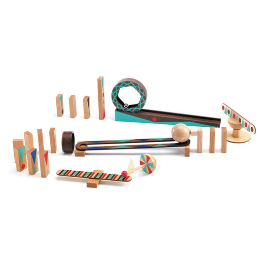 Djeco jeu de réaction en chaîne Zig &amp; Go, 28 pièces