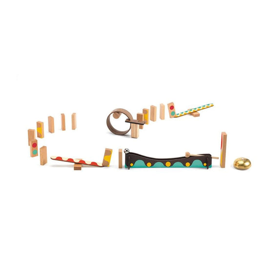 Djeco jeu de réaction en chaîne Zig &amp; Go, 25 pièces