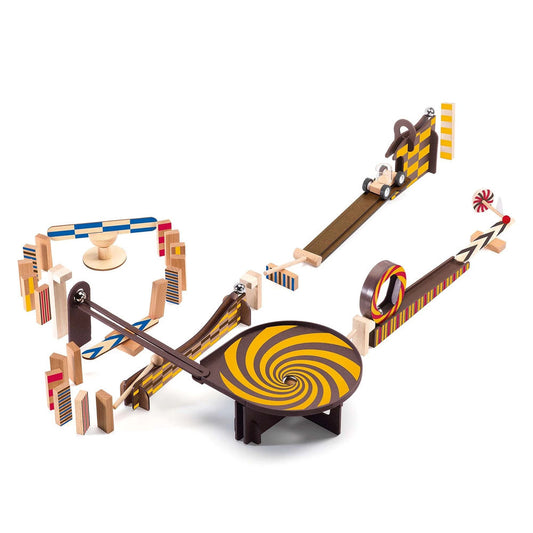 Djeco jeu de réaction en chaîne Zig &amp; Go, 45 pièces