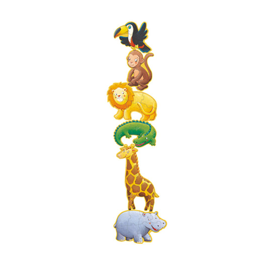 Puzzle géant Djeco Ouistiti et ses amis, 4/6/9 pièces
