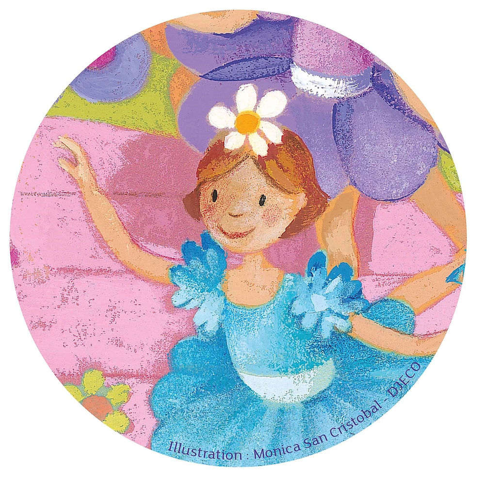 Djeco La ballerine à la fleur, 36 pièces