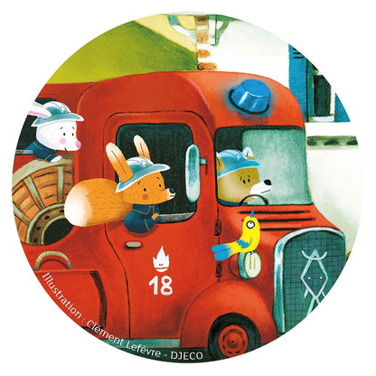 Djeco Les pompiers, 16 pièces