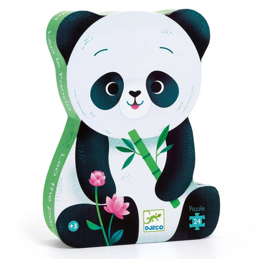 Djeco Puzzle Léo le Panda, 24 pièces