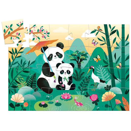 Djeco Puzzle Léo le Panda, 24 pièces