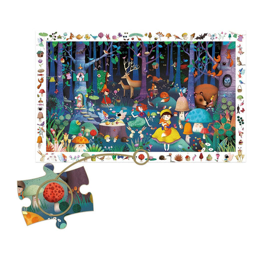 Djeco puzzle forêt magique, 100 pièces