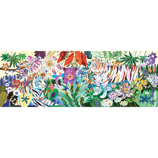 Djeco Puzzle Gallery Tigres arc-en-ciel, 1000 pièces