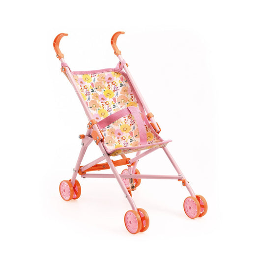 Djeco Pomea Poussette Fleurs, 54 cm