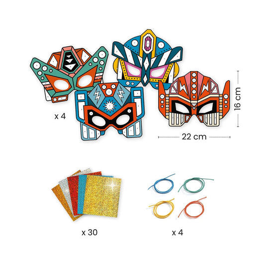 Djeco DIY - Foil images masques robots
