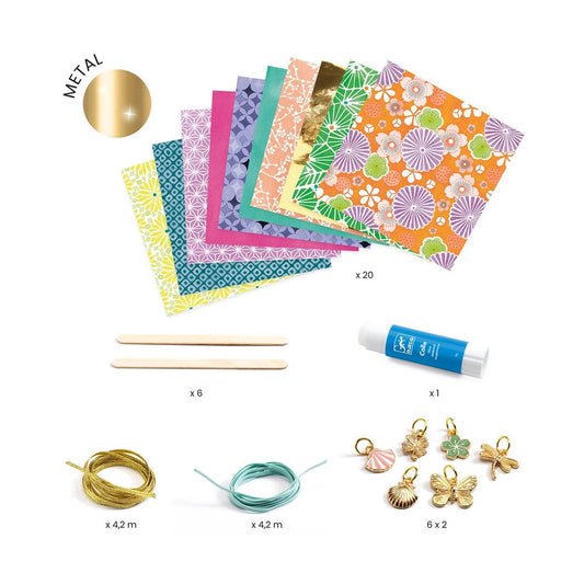 Djeco DIY - Paper beads and bracelets golden