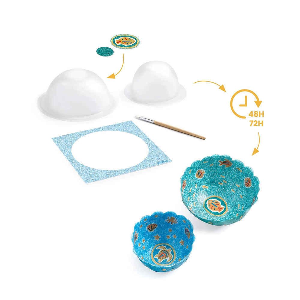 Djeco DIY - Cardboard Bowls Sea