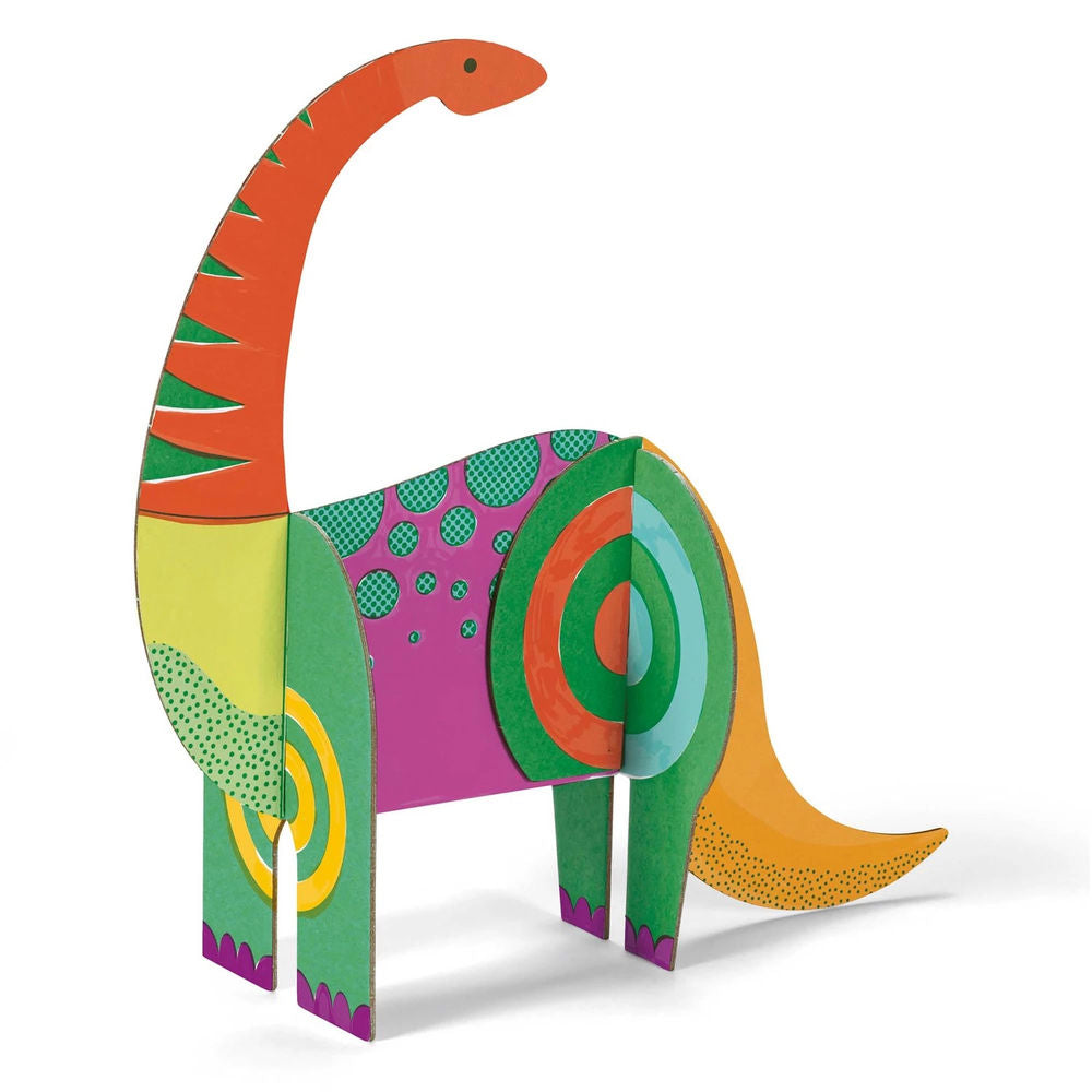 Djeco 3D Construction &amp; Painting Set Dinosaur