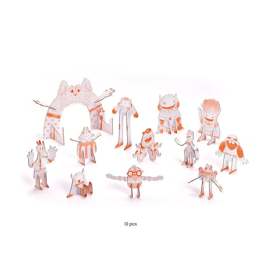 Djeco 3D Building &amp; Painting Set Monster