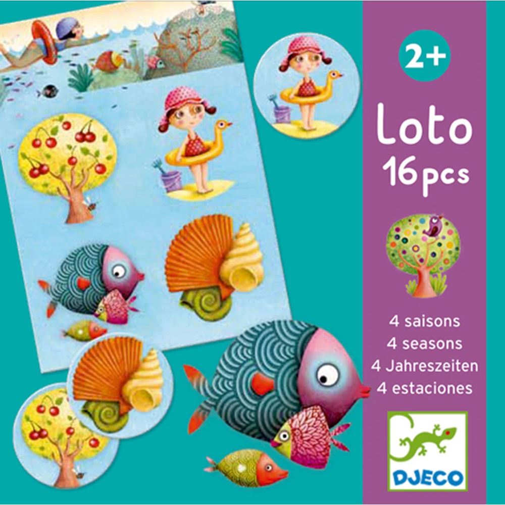 Djeco jeu éducatif Loto 4 saisons