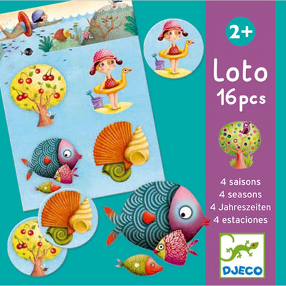 Djeco jeu éducatif Loto 4 saisons