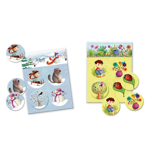 Djeco jeu éducatif Loto 4 saisons