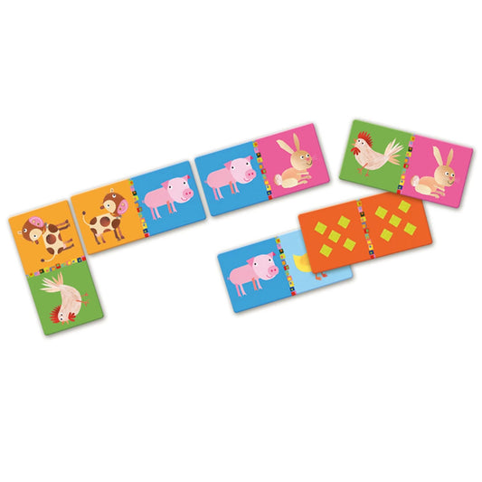 Djeco jeu éducatif ferme de dominos