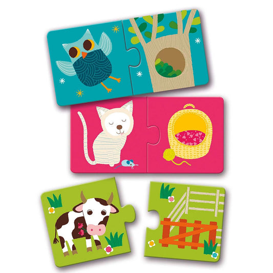 Djeco Puzzle Duo habitat