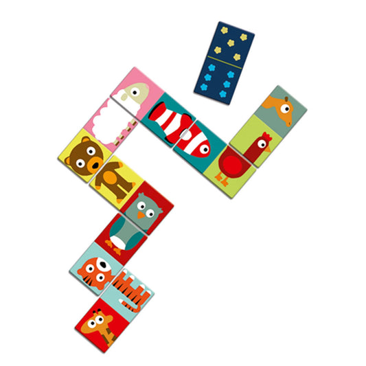 Djeco jeu éducatif dominos animaux