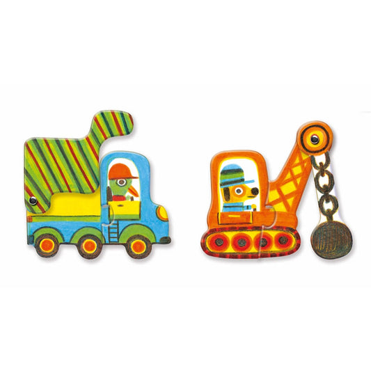 Djeco Puzzle Duo Véhicules