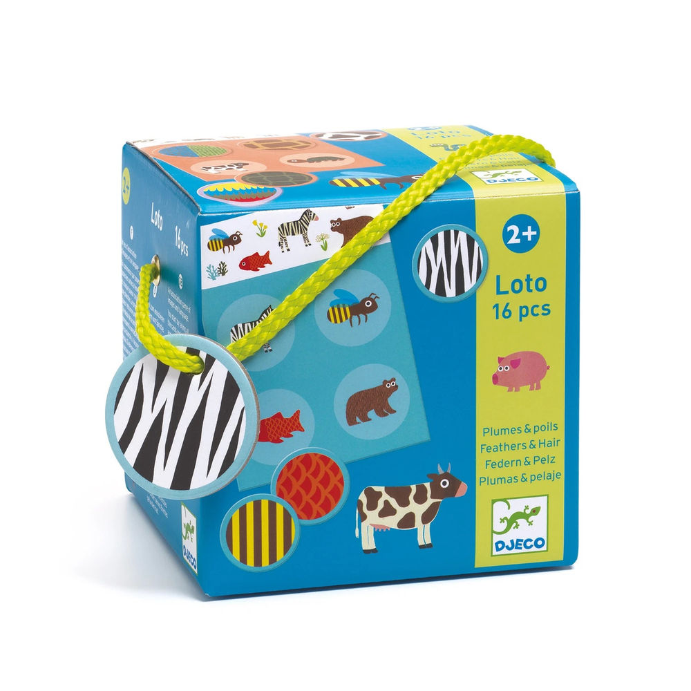 Djeco jeu d'apprentissage Lotto Plumes &amp; Fourrure (mult)
