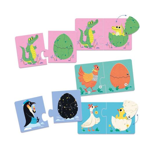 Djeco Puzzle Duo Oeufs Amusants