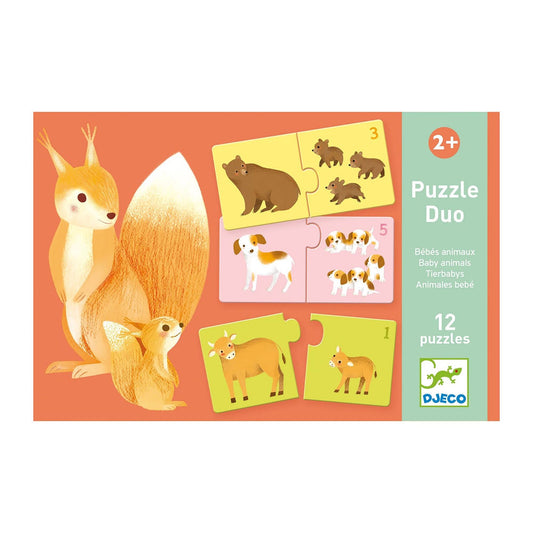 Djeco Puzzle Duo Bébés Animaux