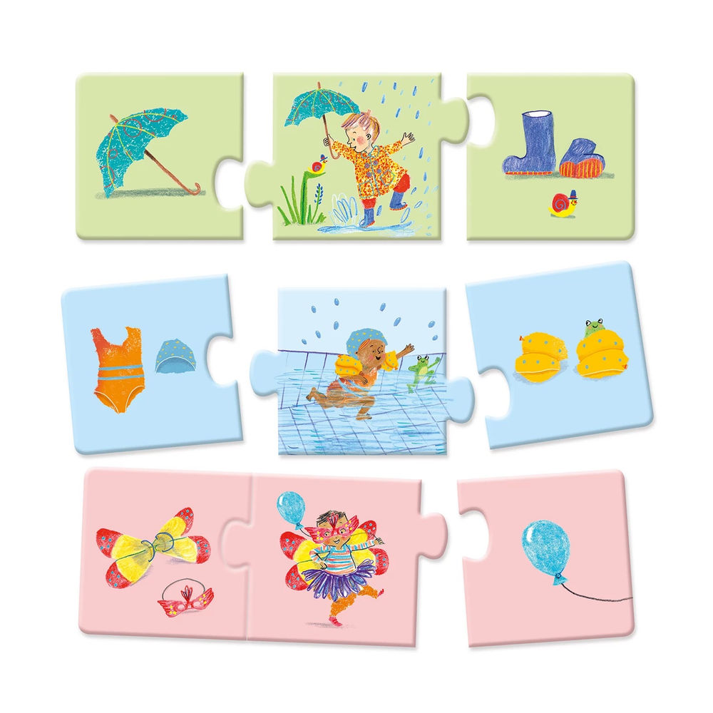 Djeco Puzzle Trio Mein Alltag