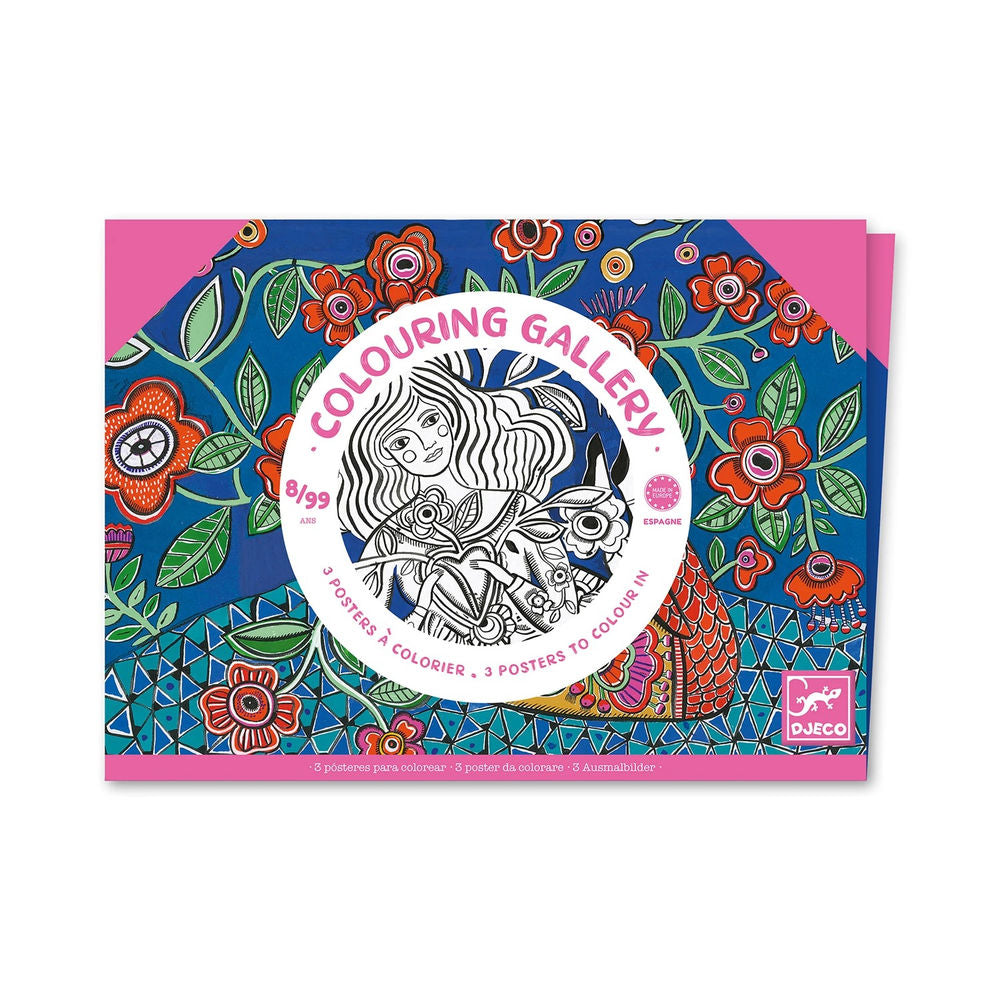 Djeco Colouring Gallery Blumen