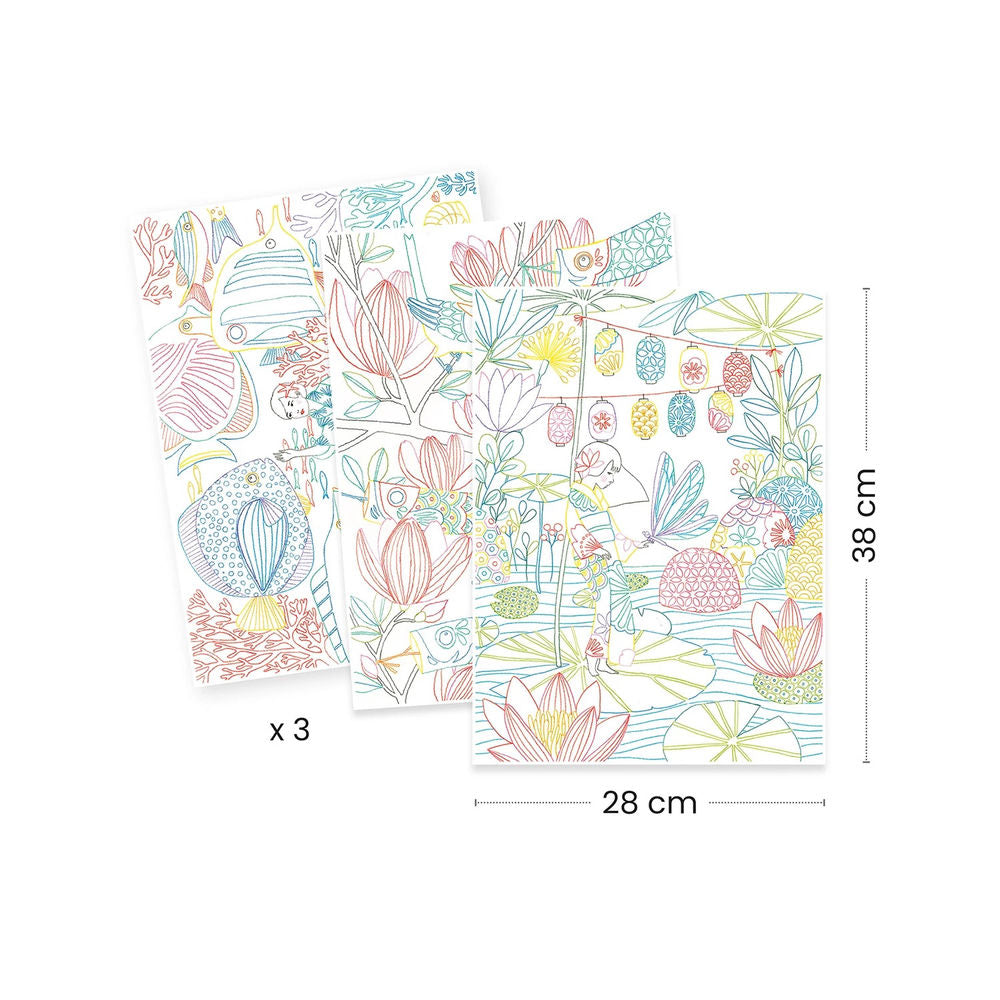 Djeco Colouring Gallery Japan
