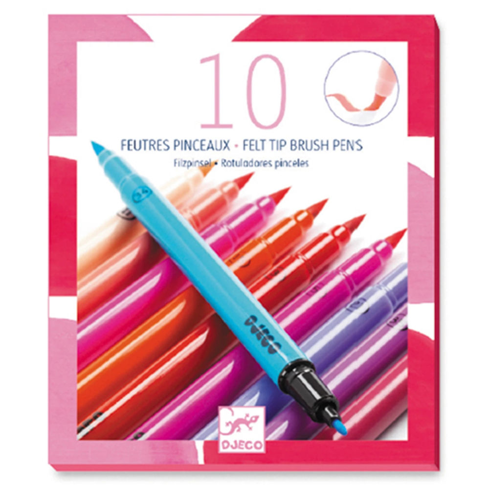Djeco 10 felt brushes girls