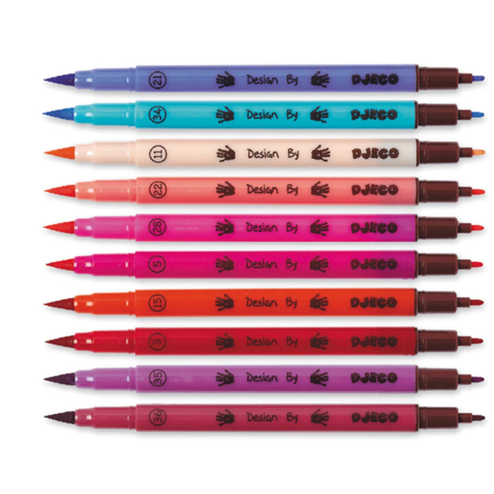 Djeco 10 felt brushes girls