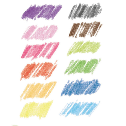 Djeco 12 crayons de couleur aquarelle
