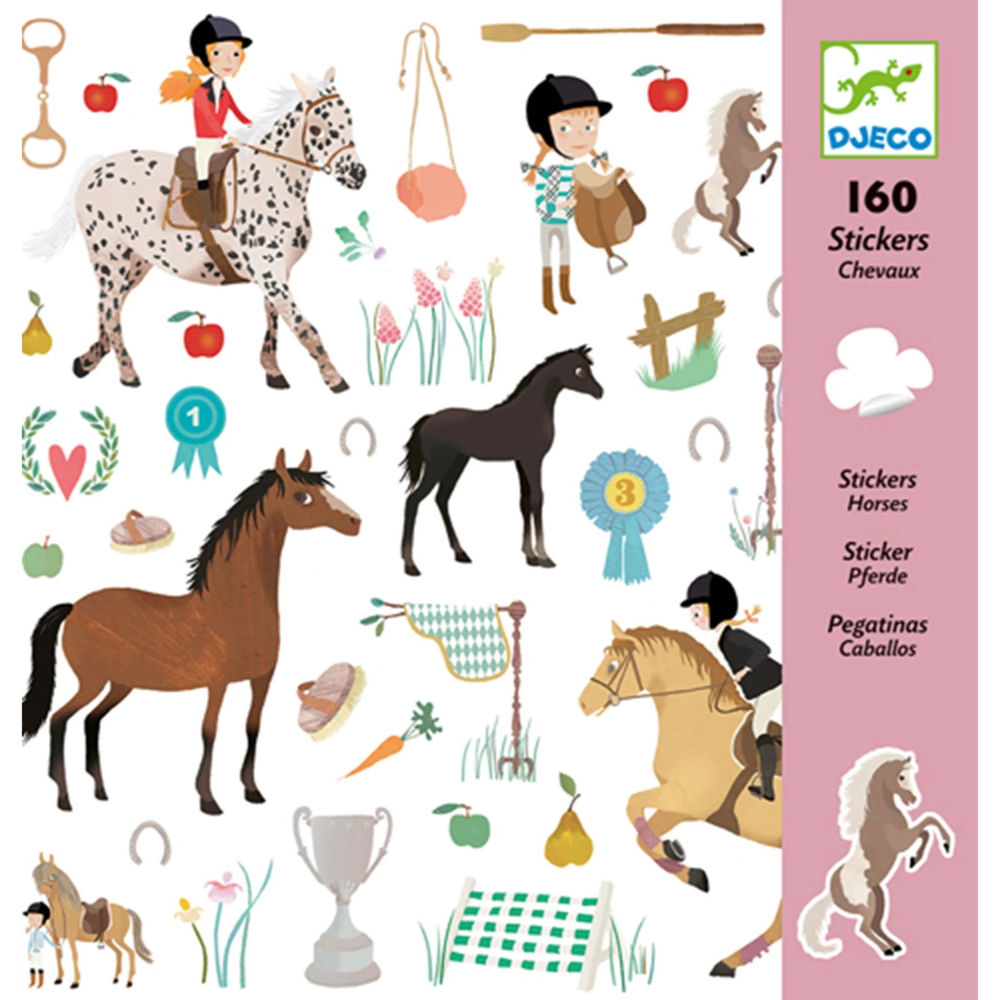 Djeco stickers horses