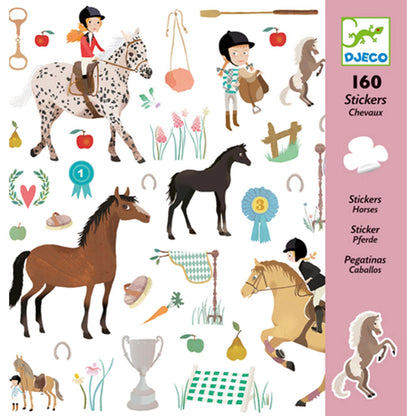 Djeco stickers horses