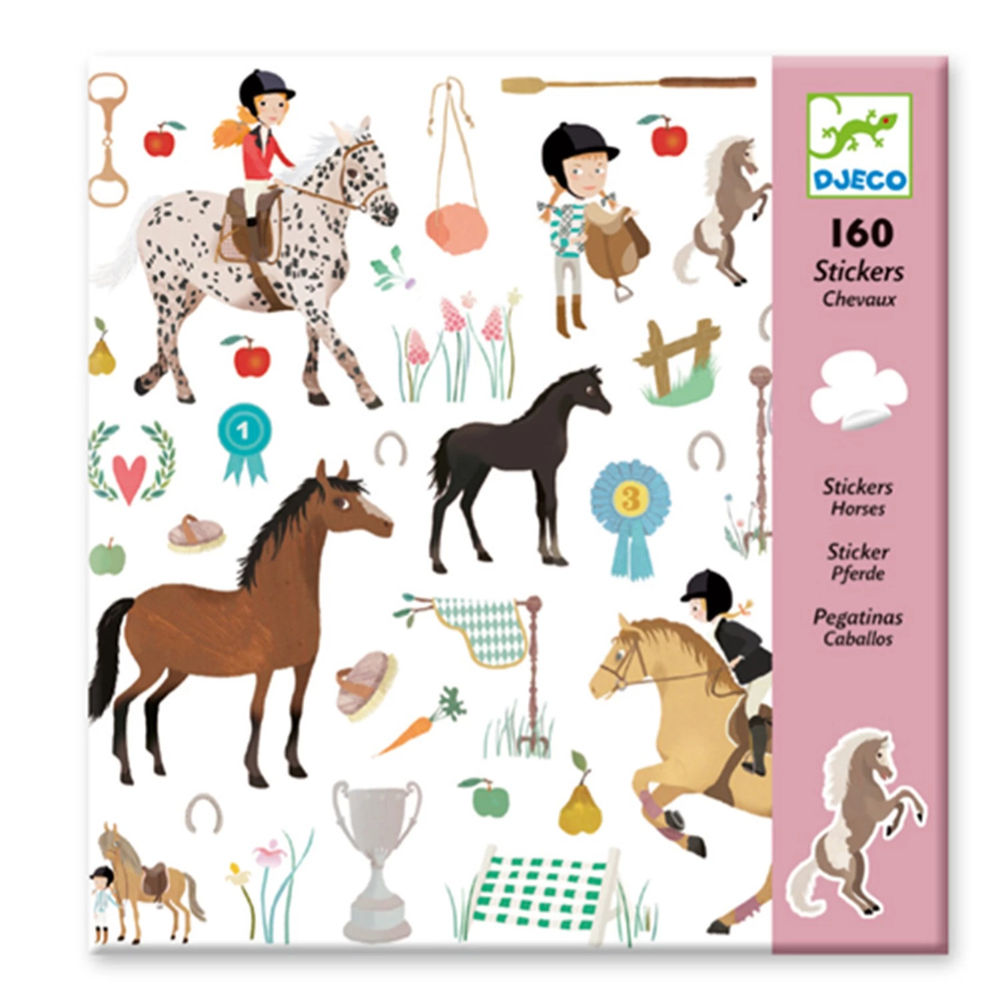 Djeco stickers horses