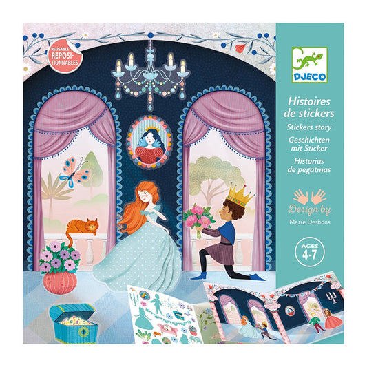 Djeco Stories with Stickers Life in the Castle