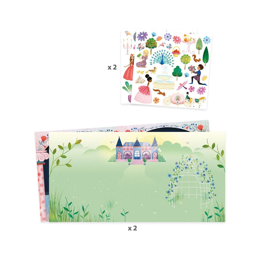 Djeco Stories with Stickers Life in the Castle