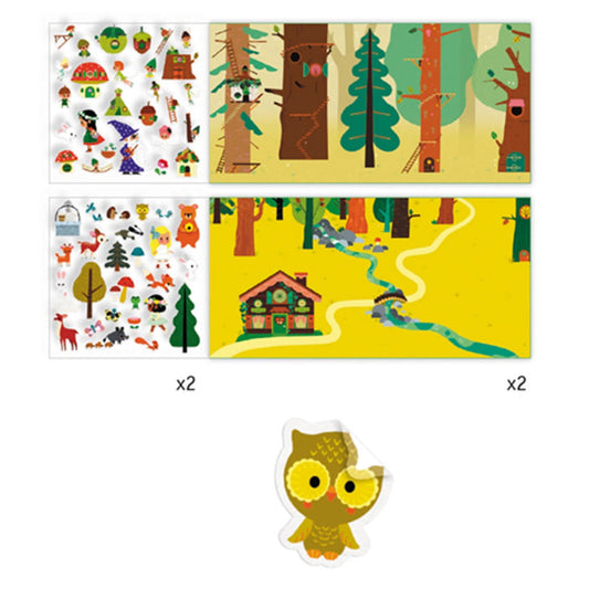 Djeco stories with stickers Magic Forest