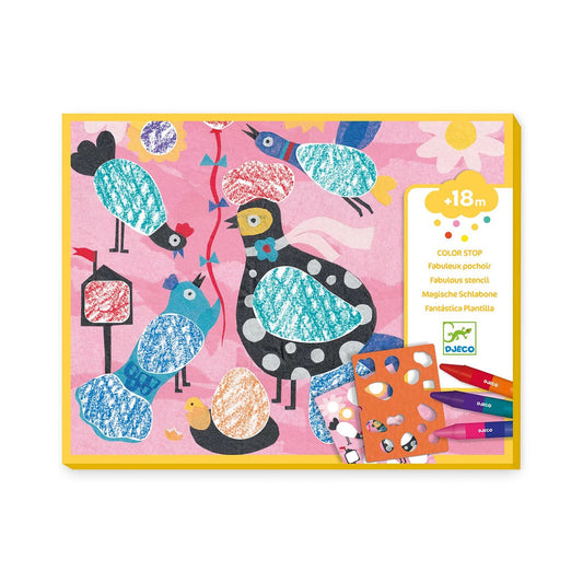 Djeco Pochoirs Magiques Poulet & Co