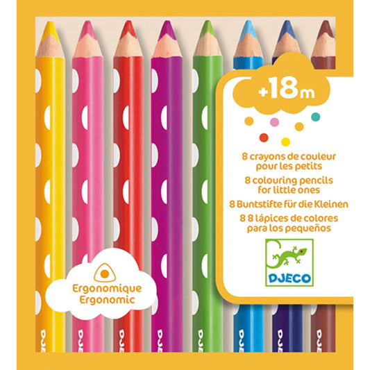 Djeco 8 Farbstifte für die Kleinen