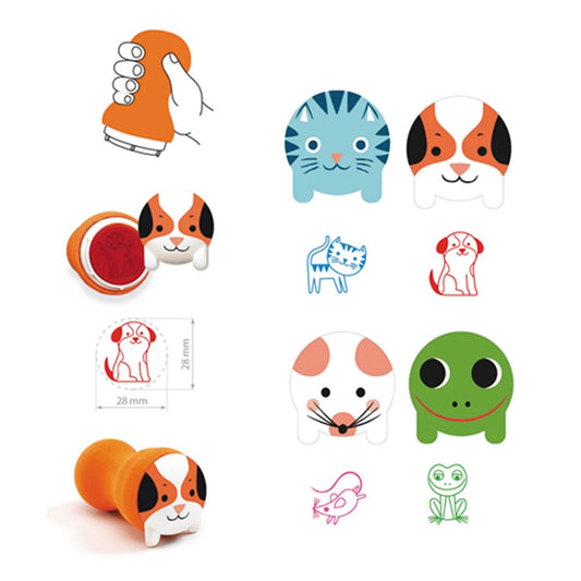 Djeco Tampon Enfant Jardin Animaux