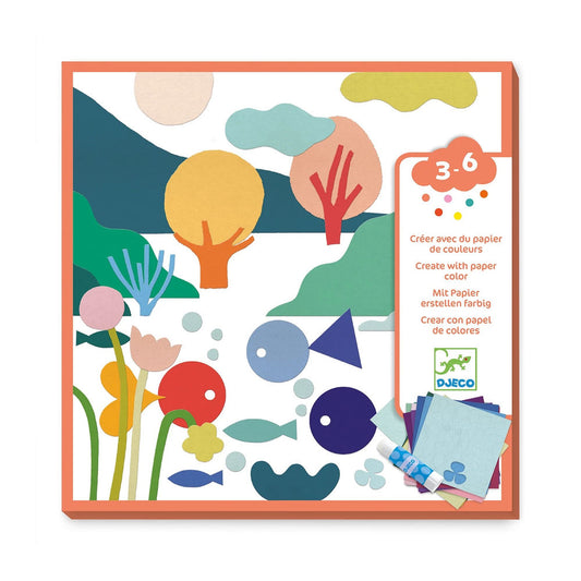 Djeco Crafts with coloured paper