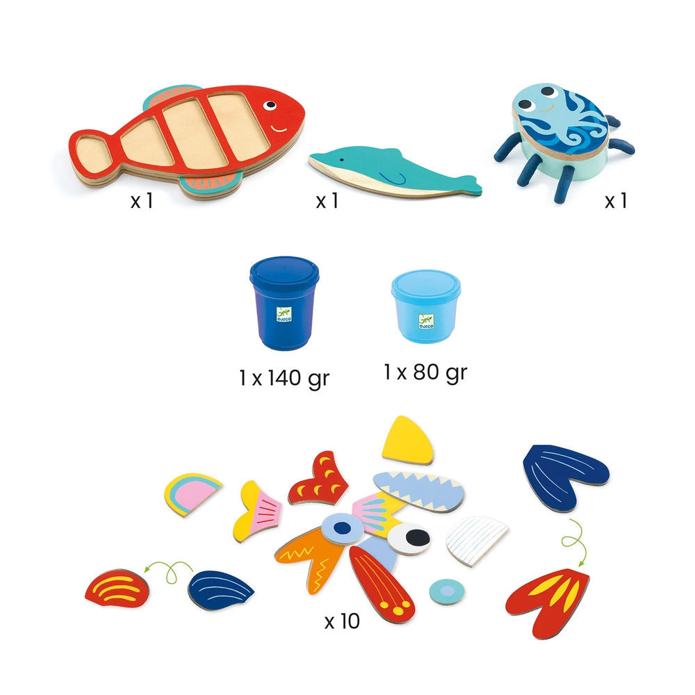 Djeco Ma pâte à modeler océan