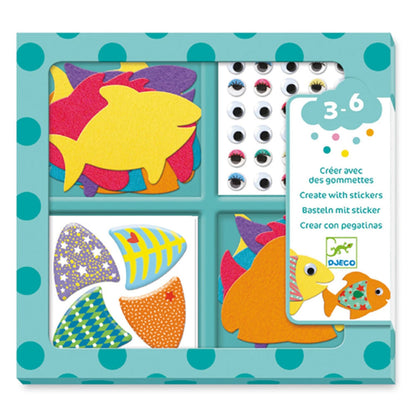 Djeco autocollants images poissons