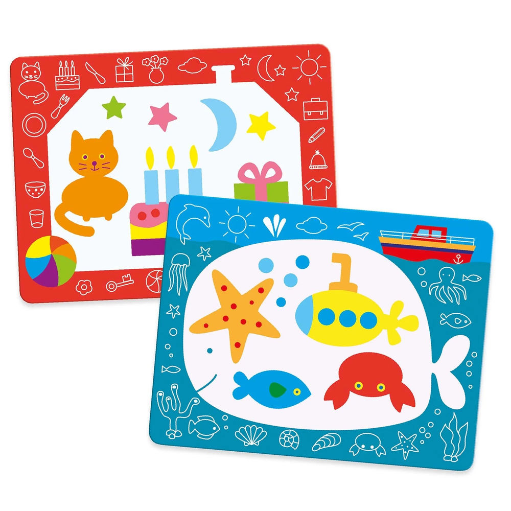 Djeco magic coloring pages magical doodles