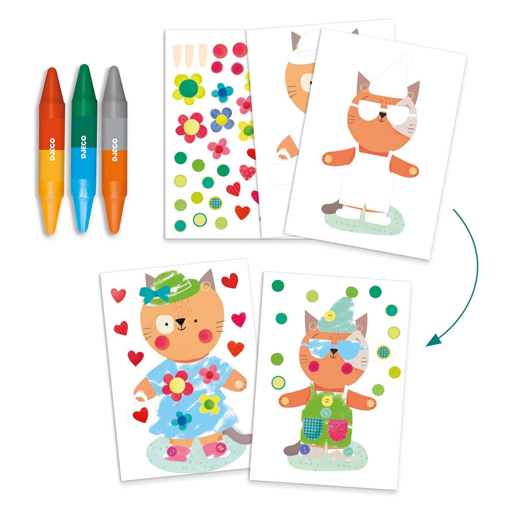 Djeco creative set animal houses