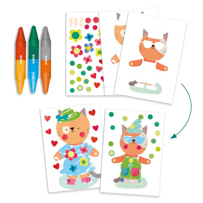 Djeco creative set animal houses