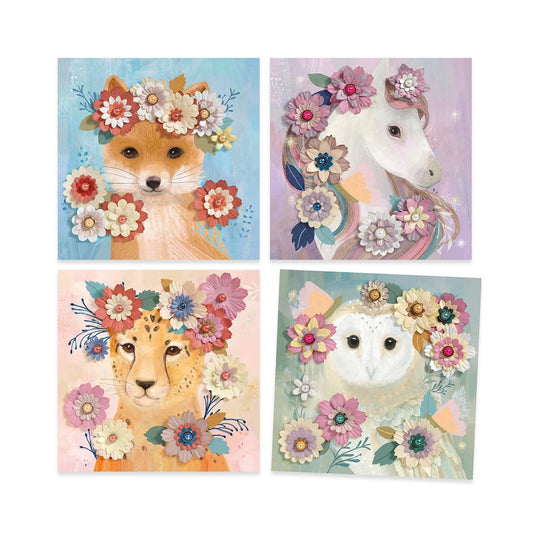 Djeco Images 3D couronnes de fleurs