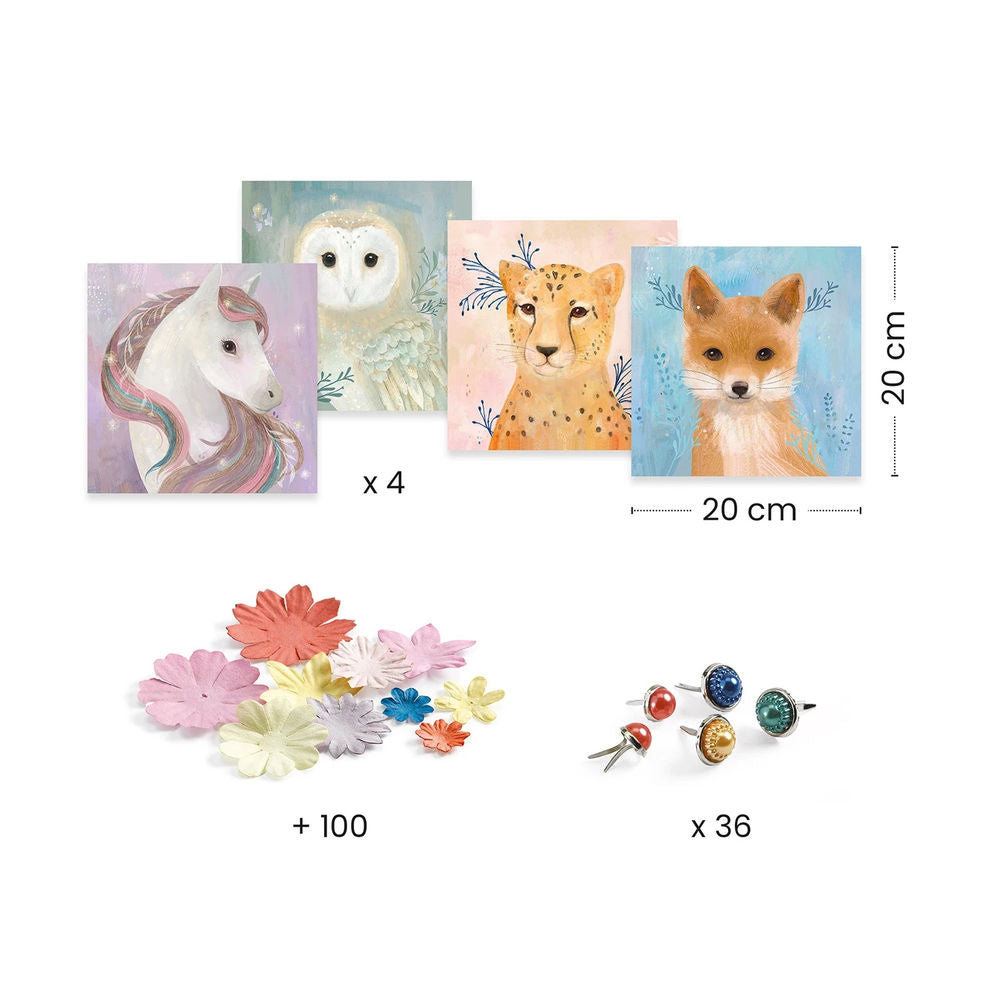 Djeco 3D Pictures Flower Wreaths
